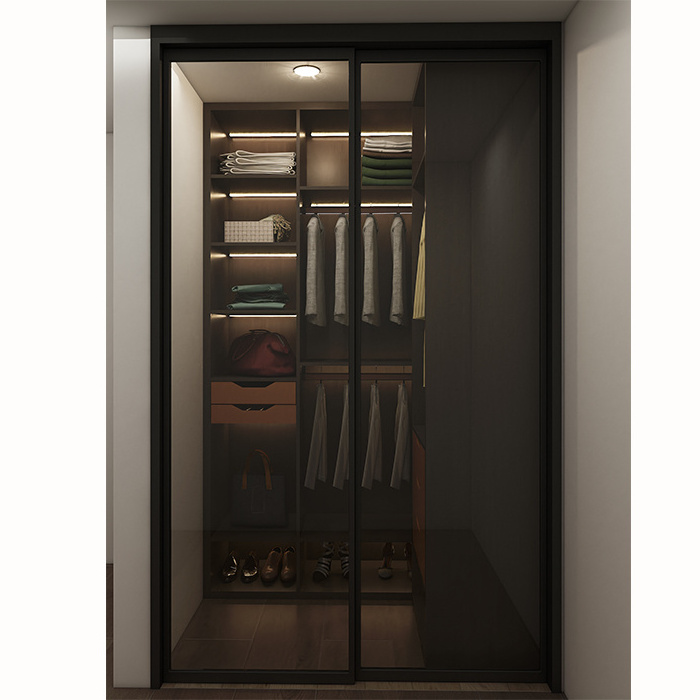 Modern compact white wardrobes wooden cloakroom with drawers walk-in other closet storage organization