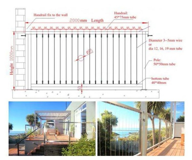 terrace balcony steel railing cupboard designs stainless steel balustrade for front porch