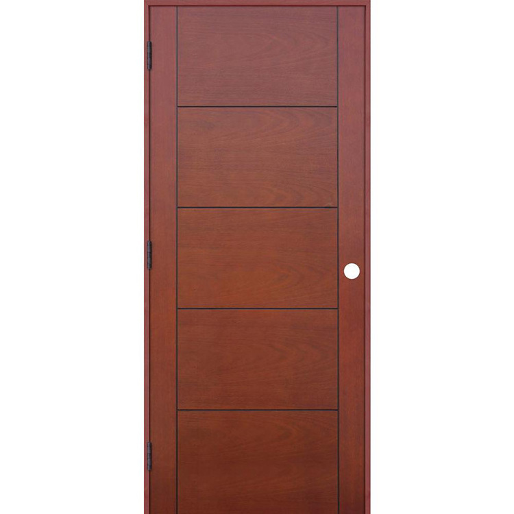 Walnut contemporary bedroom simple solid panel American style sound proof office make China interior modern hotel home wood door