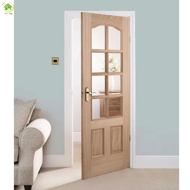 Plain solid wood interior door design, solid wooden door fancy doors