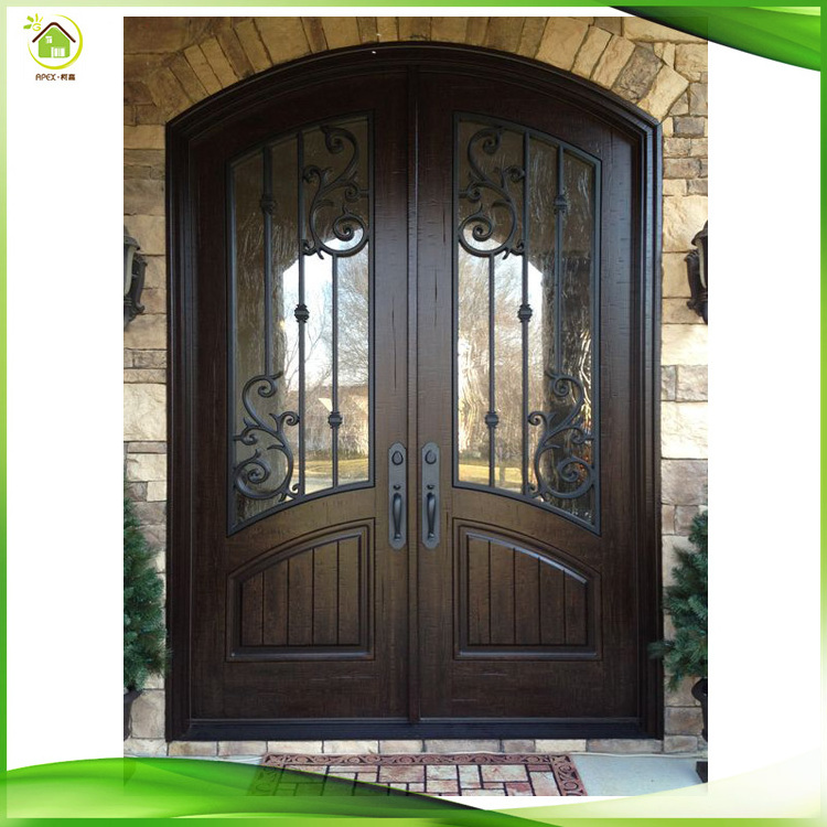 48 inches wrought iron double entry exterior doors for home