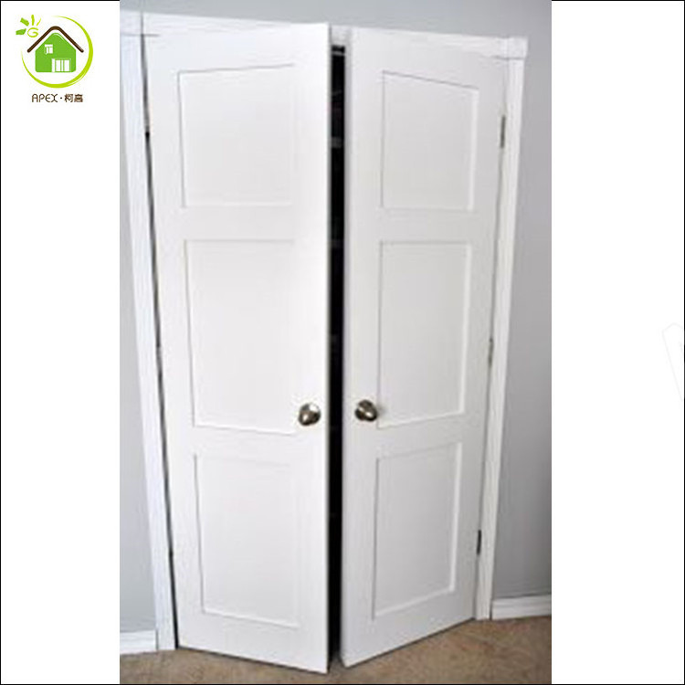 New design wood interior sliding pocket door closet bifold door for wardrobe