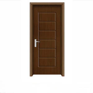 Modern walnut veneer wooden fire rated door