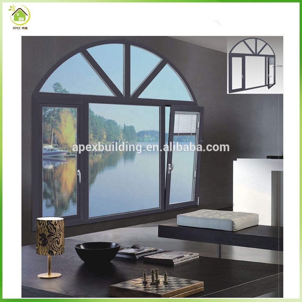 aluminum arch window design free size design