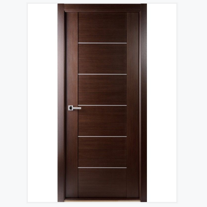 Walnut contemporary bedroom simple solid panel American style sound proof office make China interior modern hotel home wood door