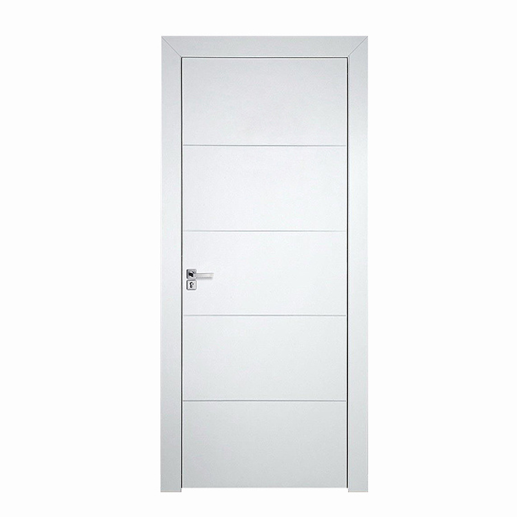 modern latest design solid wood soundproof interior doors for houses bedroom prehung walnut best flush single french wooden door