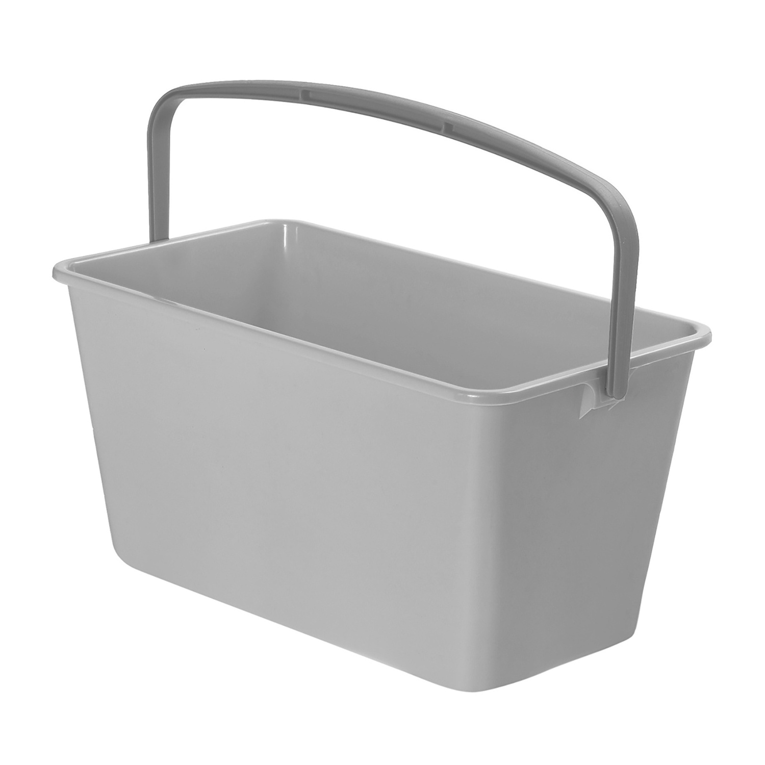 15 Litres Rectangular Plastic Water Bucket | Made in Italy