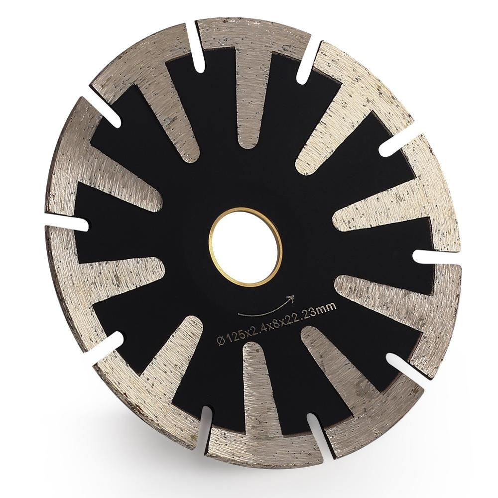 FREE SAMPLE Diamond Granite Blade Concave Curved Disc Diamond Saw Blade T-segmented Turbo Rim  Blade Porcelain Cutting