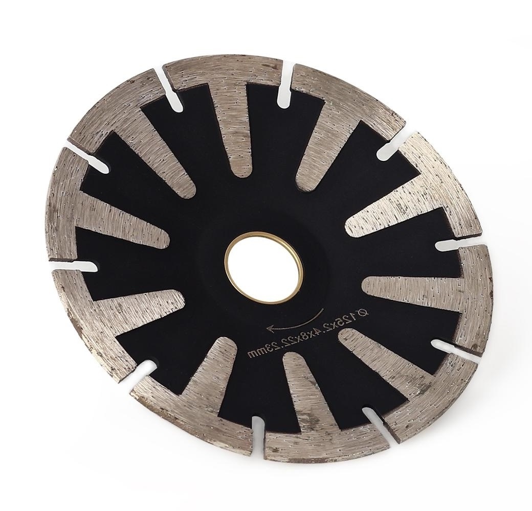 FREE SAMPLE Diamond Granite Blade Concave Curved Disc Diamond Saw Blade T-segmented Turbo Rim  Blade Porcelain Cutting