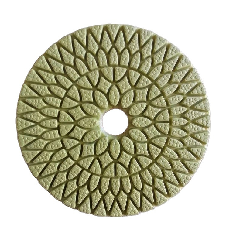 4inch 100MM  Diamond Tools 4 Steps Wet Polishing Pad For Stone Marble With Granite Sunflower Diamond Disc