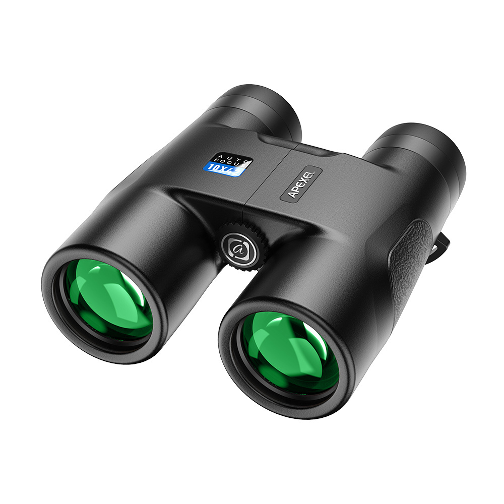 10X42 FMC Mini Pocket Binoculars Fixed Focus Binoculars Compact Small Binoculars for Adults Kids