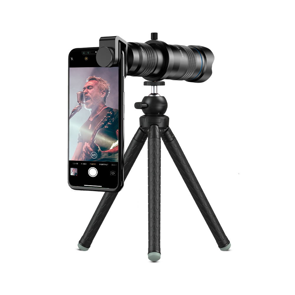 APEXEL Professional 36X Mobile Phone Monocular Telescope Lens astronomical Zoom Lens for Mobile Phone with Tripod