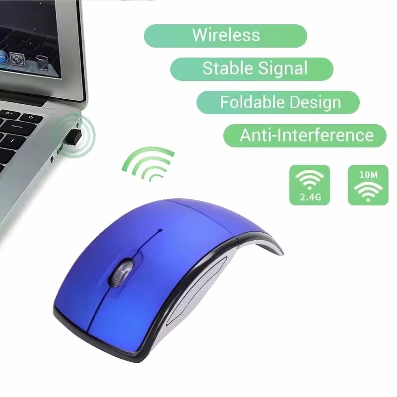 wireless Foldable Mouse best seller Computer Wireless Customized Logo Laptop keyboard DPI Pc Laptop Universal PC Gamer Mouse