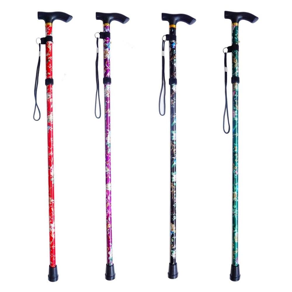 Foldable Walking Cane for Collapsible Lightweight Adjustable, Portable Hand Aluminium alloy folding walking stick