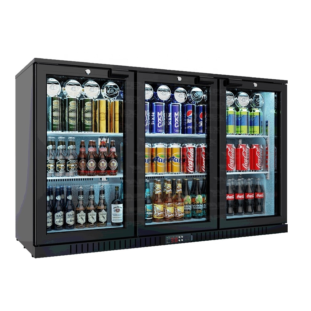 APEX 2 Or 3 Doors Beer Fridge Commercial Refrigerator with Led Lock & Key