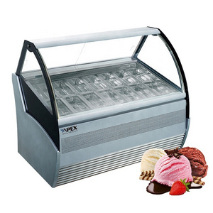 Oem Luxury Ice Cream Display Food Grade Popsicle Cabinet Freezer For Sale