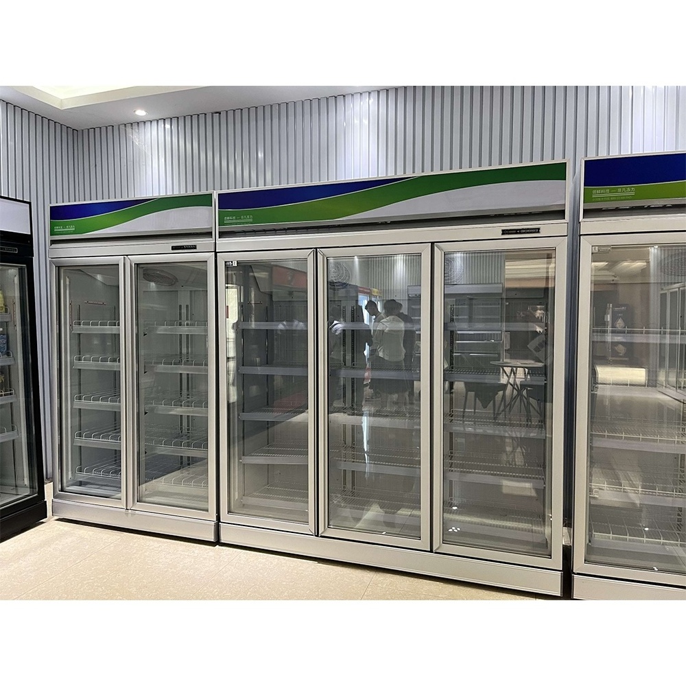 Apex Super Makert Freezer Showcase Produce Refrigerator Commercial Refrigerator Display Vertical Freezer