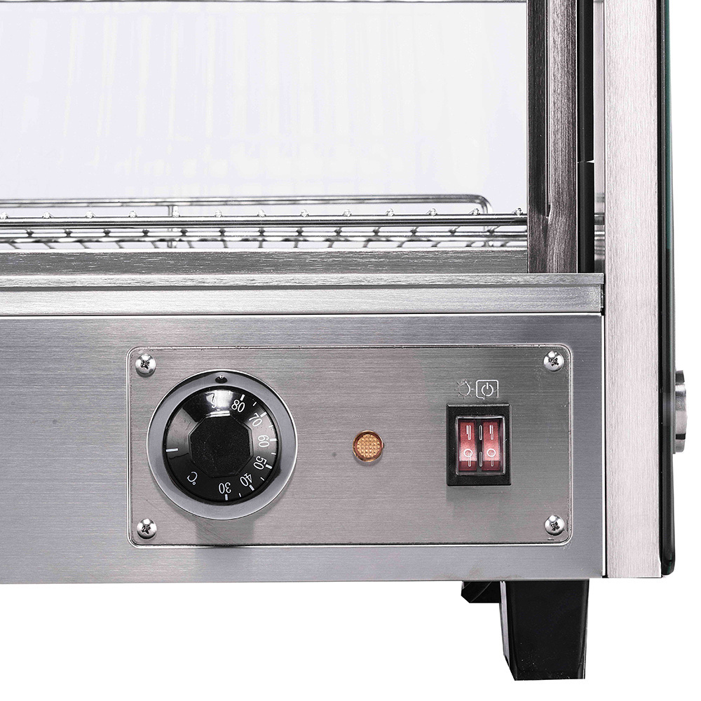 Electric Food Warmer Food Heater Display Counter Top Display Showcase