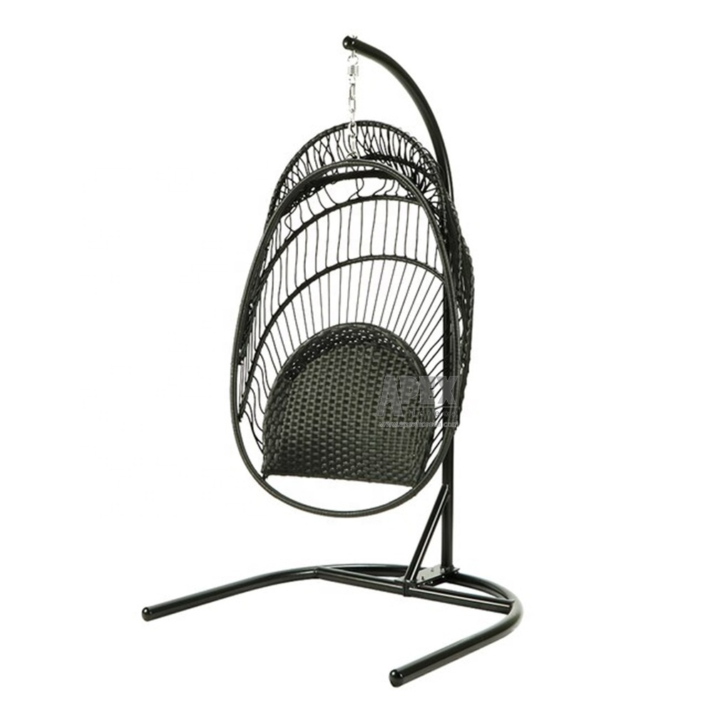 Indoor Outdoor Egg Hanging Chair Hammock Basket Chair with Cushion with Stand for Patio Bedroom Balcony