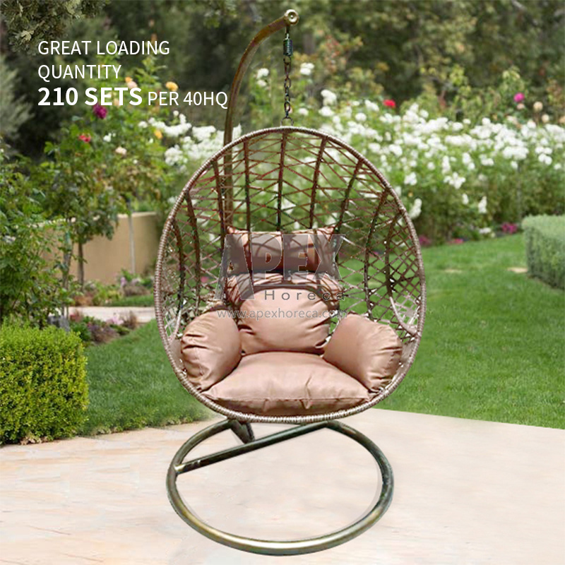 Outdoor Qiqian Garden Balcony Hanging Chair Rocking Chair Outdoor Garden Leisure Double Hanging Basket swing egg chair