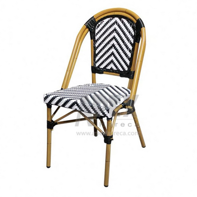 Wholesale Discount Bistro Outdoor Balcony French Cafe Rattan Wicker Table And Chair