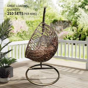 Outdoor Qiqian Garden Balcony Hanging Chair Rocking Chair Outdoor Garden Leisure Double Hanging Basket swing egg chair