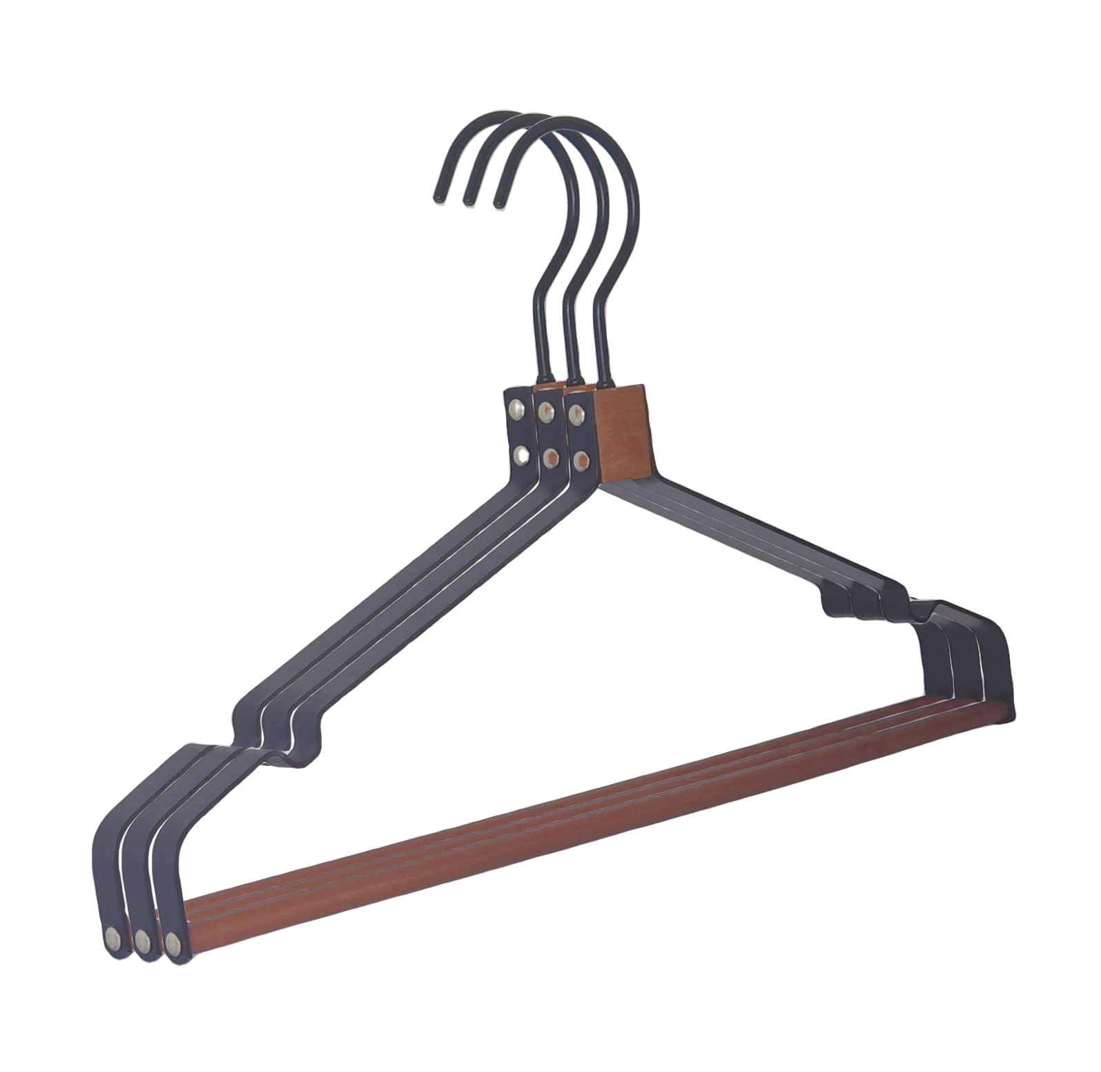 Custom Logo Wholesale hot sales garment coat clothes wooden  bar metal  hanger wet clothes suit h anger