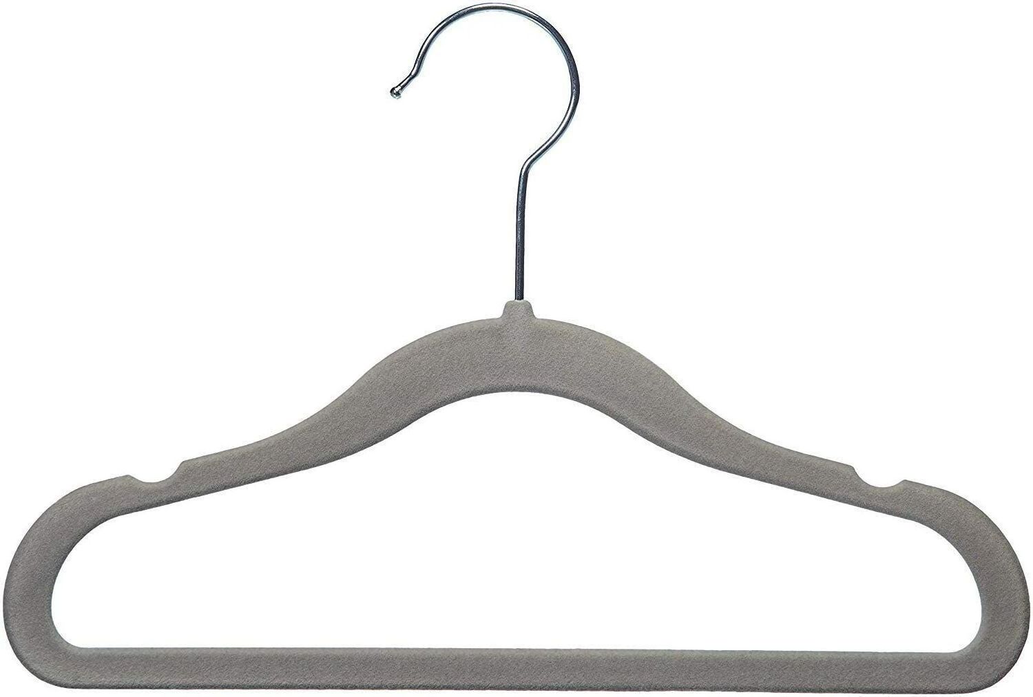 OEM/ODM hot selling  AZ basic velvet cloths hanger stand Slim  kids Velvet Non-Slip Suit Clothes Hangers for cloths