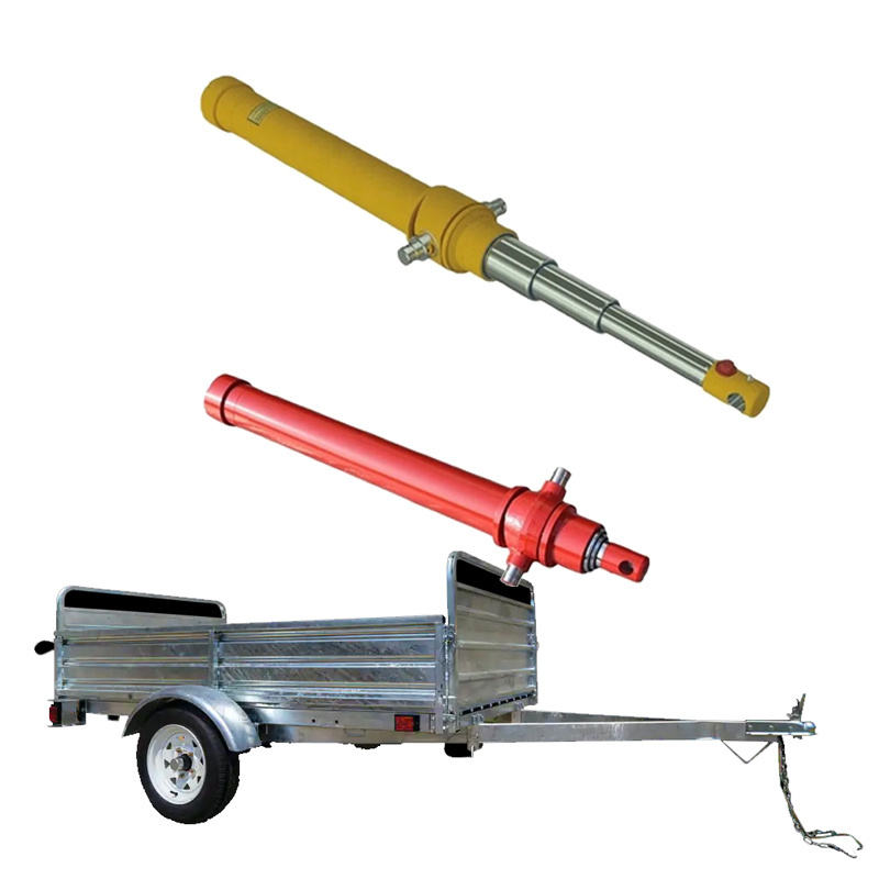 12 ton dump trailer hydraulic telescopic cylinder 5 stage