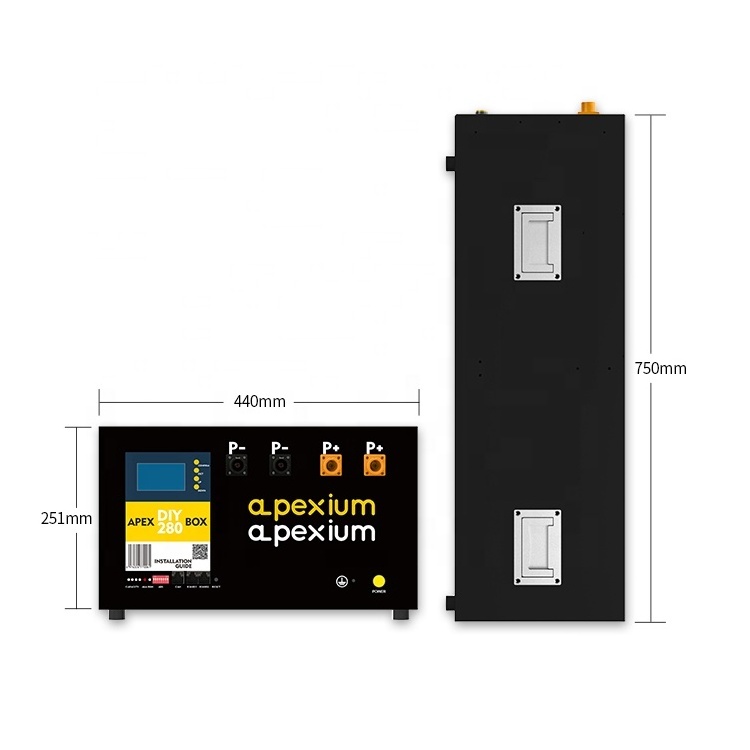 EU US stock Apexium PRO version lfp 280ah batteries DIY 16S 48V Mason lifepo4 empty battery box Kit with smart bms