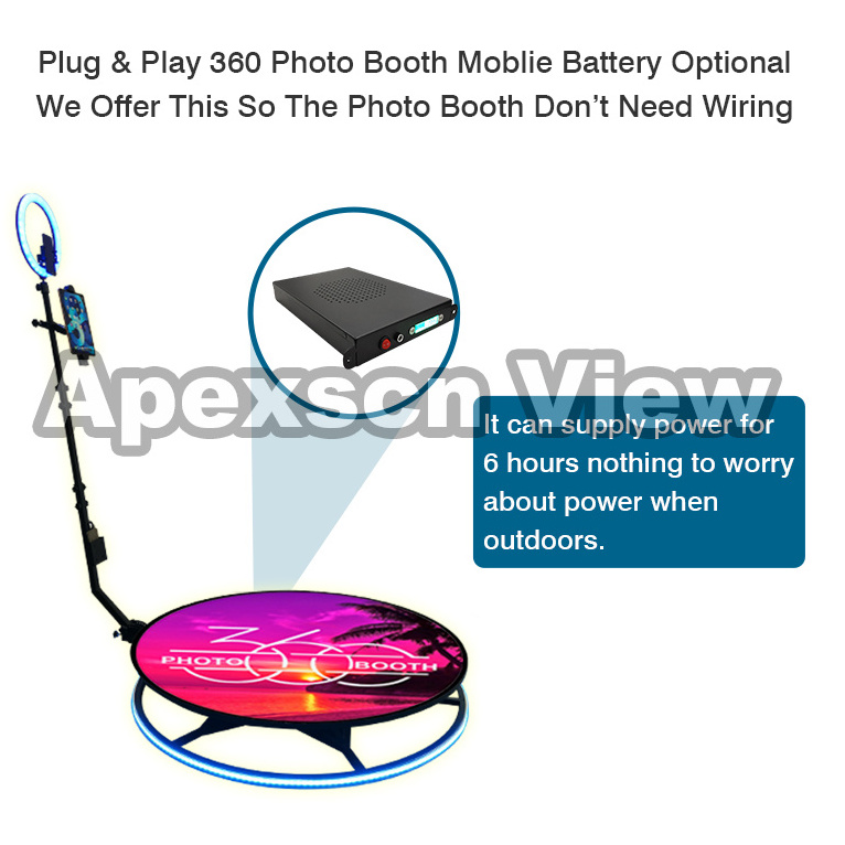 Portable selfie 360 spinner degree platform business photobooth camera vending machine video booth 360 photo booth machine