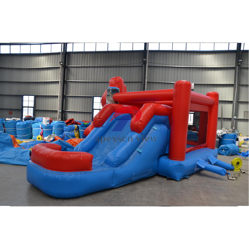 Apexscn Bouncy Jumping Bounce House Spiderman Adventure Inflatable Combo Fun Bounce House Bouncer Inflatable Castle