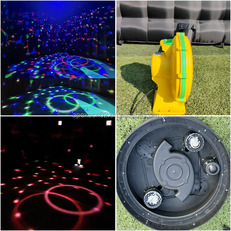 Inflatable-Nightclub Tent Portable Night Club Inflatable Party House Disco Light Inflatable Nightclub Led Cube Tent