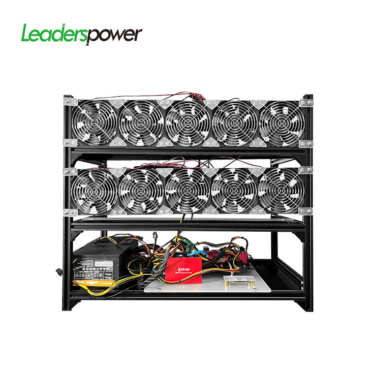 New arrival 12 gpu open rig  case 5.5cm motherboard server case 12 gpu