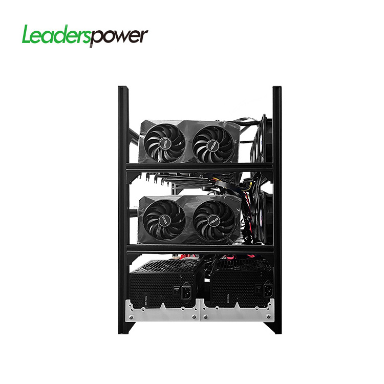 New arrival 12 gpu open rig  case 5.5cm motherboard server case 12 gpu