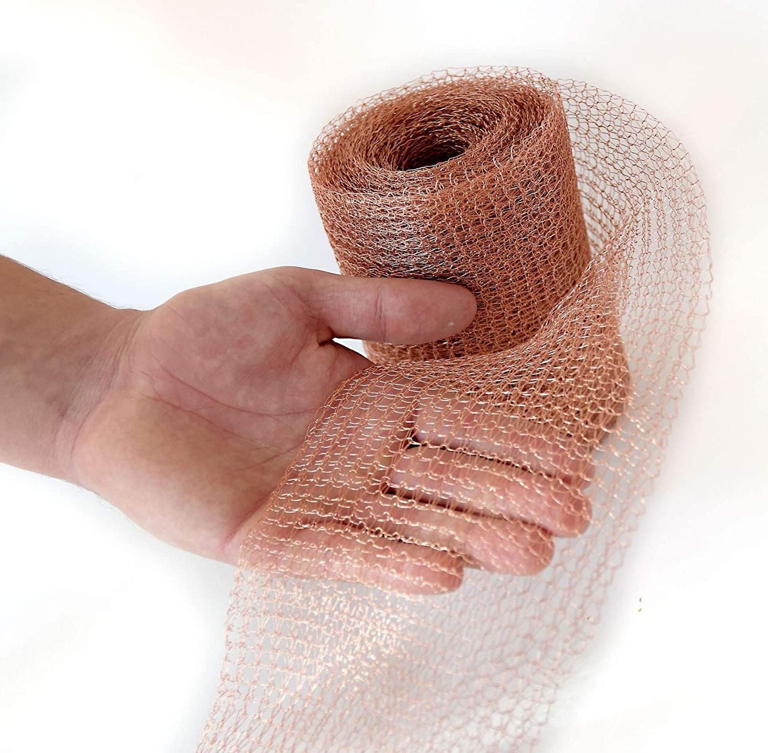 Pure Copper Mesh Roll Knit Copper Mesh Gap Blocker for Building Distilling copper wire gas filter