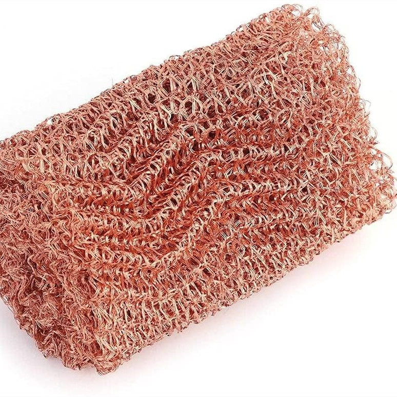 Copper Wool Fill Fabric,Copper Blocker Knitted for Distilling,Snail Birds Mouse Rat Rodent Control