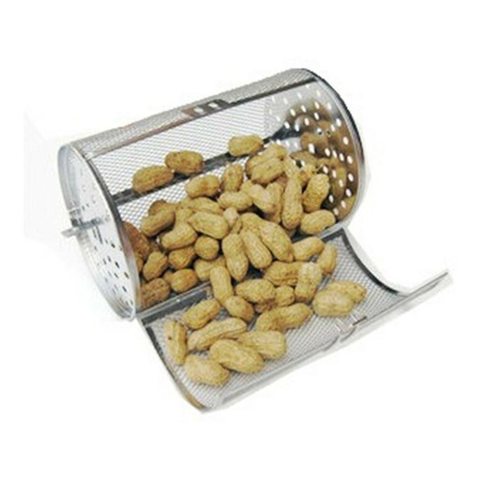 Stainless Steel 120x230mm Coffee Bean Peanut Roaster Basket Barbecue Baking Cage Coffee Grill Basket