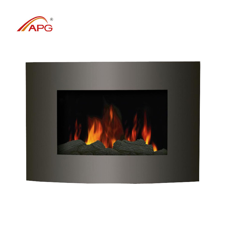 Wall mounted fireplace heaters, heater wall