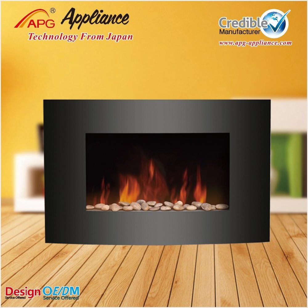 Wall mounted fireplace heaters, heater wall