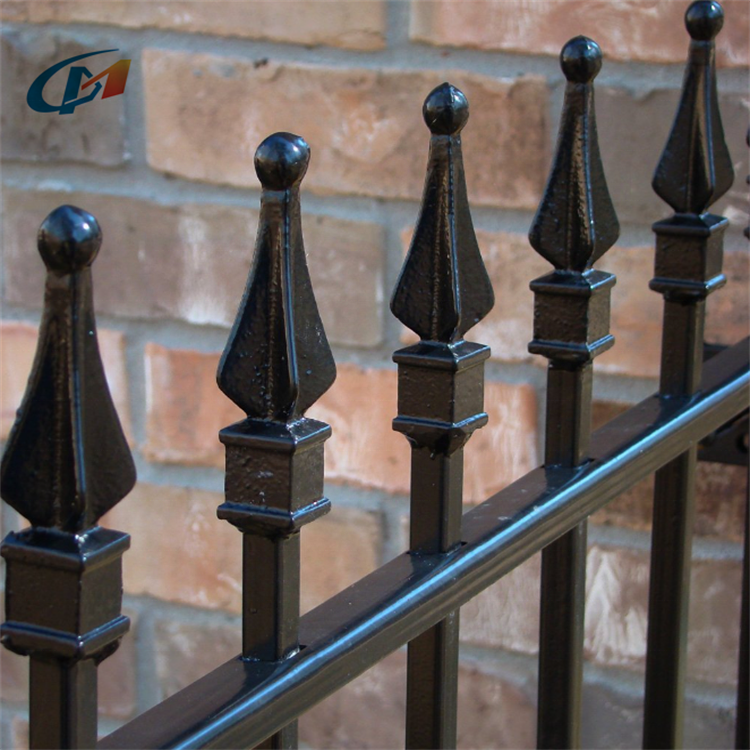 Wrought Iron Decorative Metal Garden Railings And Fencing Driveway Gates And Fence Hardware for Sport Fences