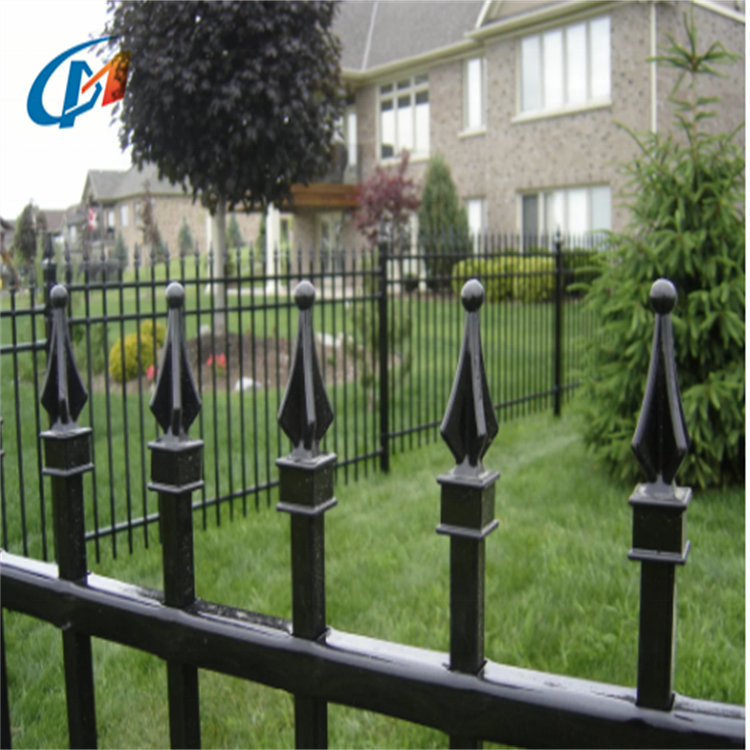 Wrought Iron Decorative Metal Garden Railings And Fencing Driveway Gates And Fence Hardware for Sport Fences