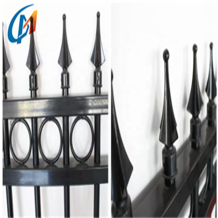 Wrought Iron Decorative Metal Garden Railings And Fencing Driveway Gates And Fence Hardware for Sport Fences