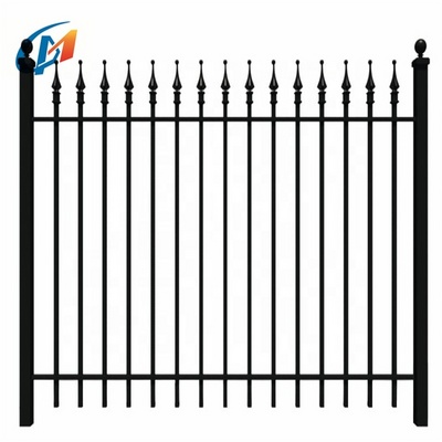 Wrought Iron Decorative Metal Garden Railings And Fencing Driveway Gates And Fence Hardware for Sport Fences