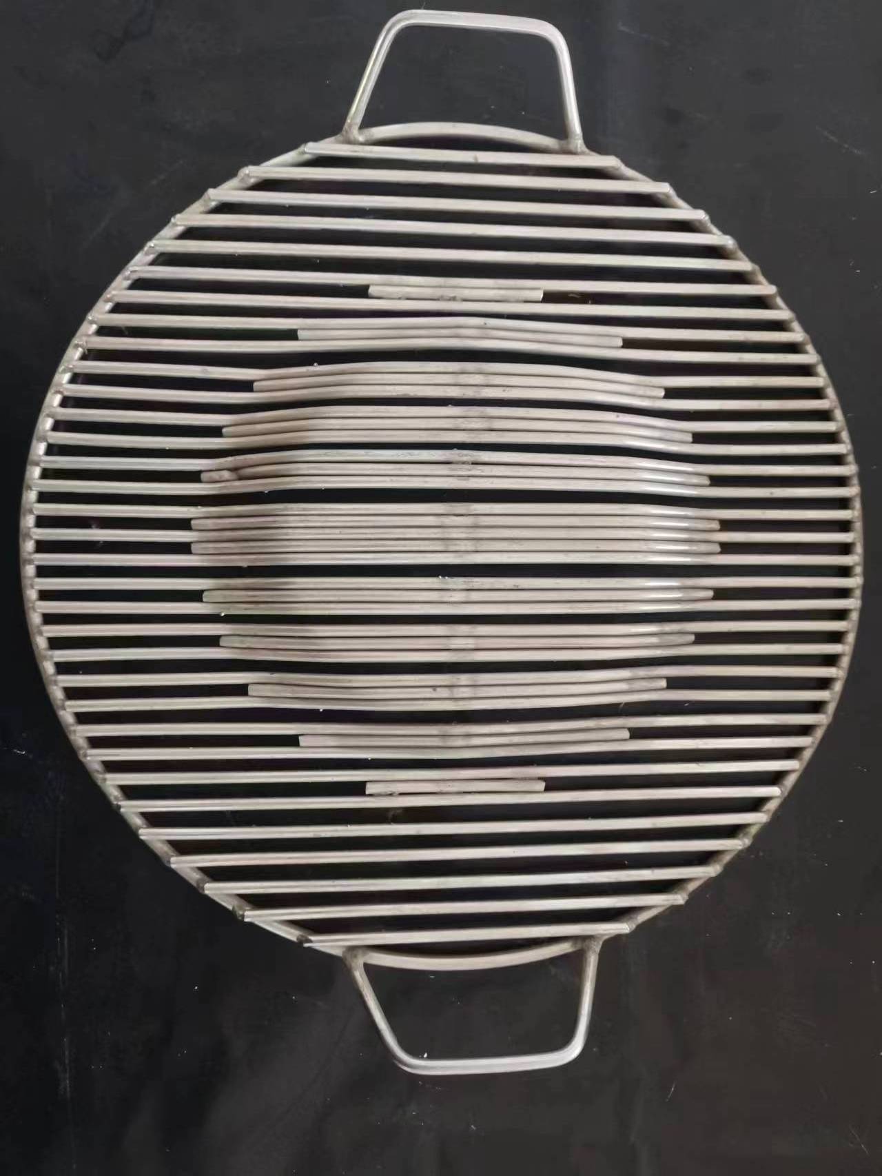 Round Barbecue Grill Mesh (Center Raised) Stainless Steel BBQ Grill Mesh