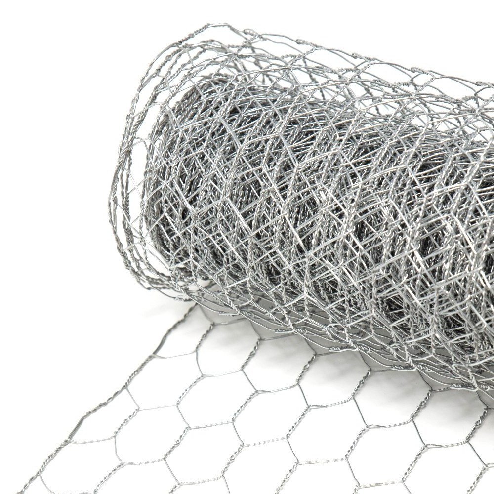 PVC coated farm fencing hex netting hexagonal chicken cage net for breeding 50mmx75mm