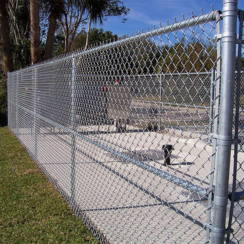 Factory price diamond cyclone 8 gauge used plastic chain link fence kenya for sale