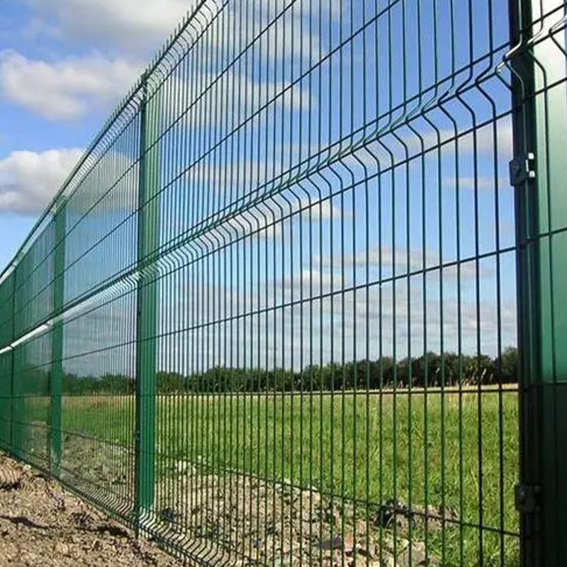 Garden hot-dip galvanized 3D wire mesh fence Pvc coated 3D fence panel Plastic coated 3D curved fence