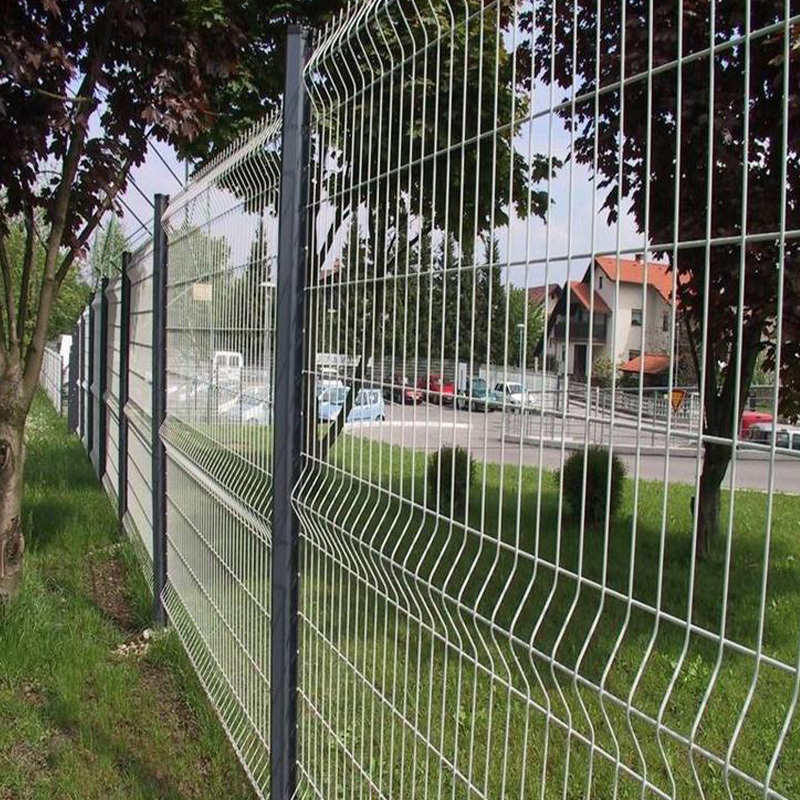 Garden hot-dip galvanized 3D wire mesh fence Pvc coated 3D fence panel Plastic coated 3D curved fence