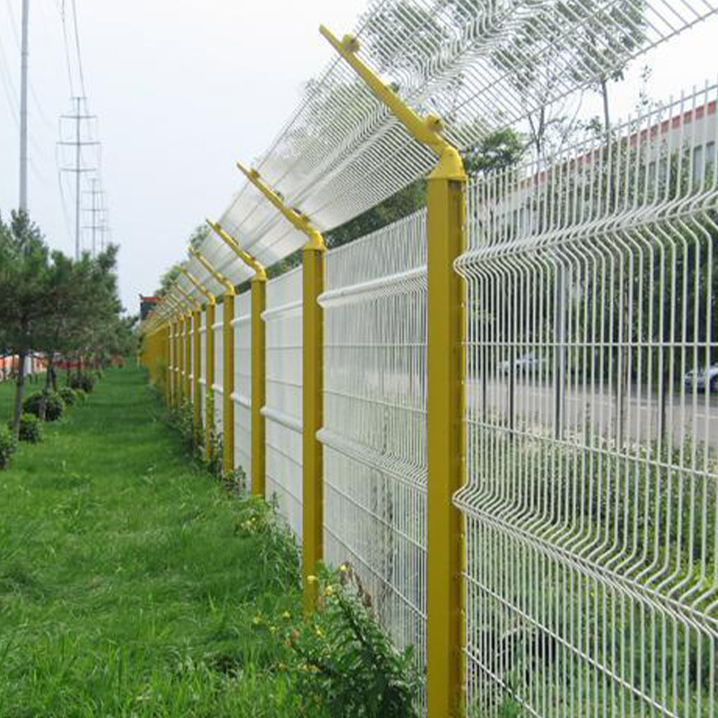 Garden hot-dip galvanized 3D wire mesh fence Pvc coated 3D fence panel Plastic coated 3D curved fence